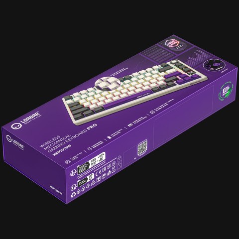 LORGAR Klawiatura Gamingowa Bezprzewodowa 75%, Beżowa, EN