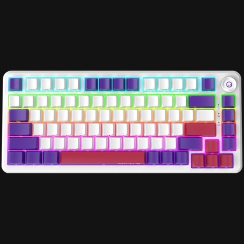 LORGAR Gaming Keyboard KBA4175 Advanced Wired 75% White EN