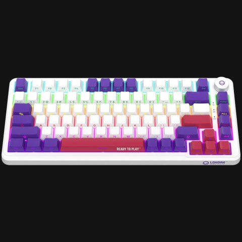 LORGAR Gaming Keyboard KBA4175 Advanced Wired 75% White EN