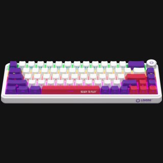 LORGAR Gaming Keyboard KBA41M Advanced Wired 65% White EN