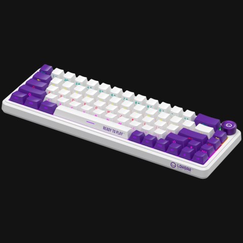 LORGAR Gaming Keyboard KBA41M Advanced Wired 65% White EN