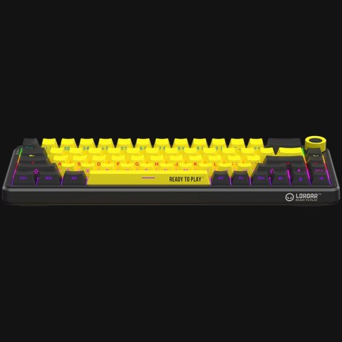 LORGAR Gaming Keyboard KBA41M Advanced Wired 65% Yellow EN