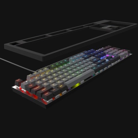 LORGAR Klawiatura Gamingowa Azar 514, Przewodowa, RGB, Czarna