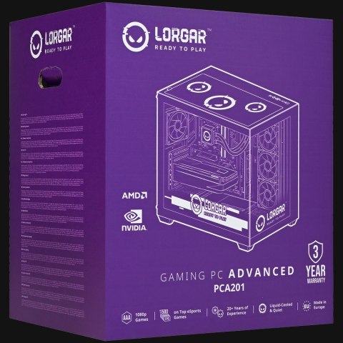 LORGAR Komputer Gamingowy Advanced A201, Biały