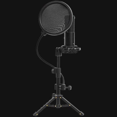 LORGAR Mikrofon Gamingowy Voicer 721, USB, Czarny