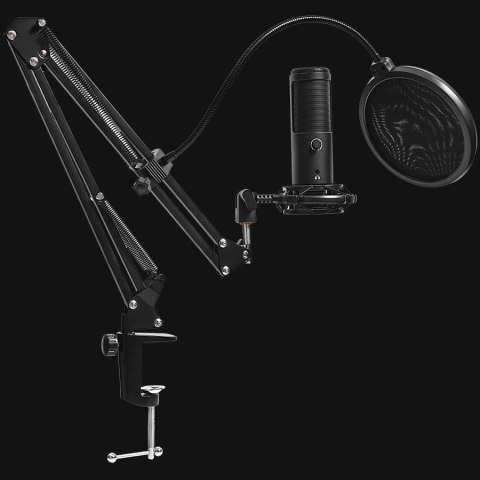 LORGAR Mikrofon Gamingowy Voicer 931, USB, Czarny