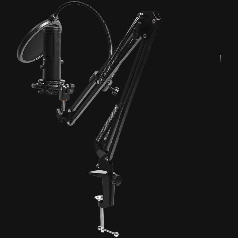 LORGAR Mikrofon Gamingowy Voicer 931, USB, Czarny