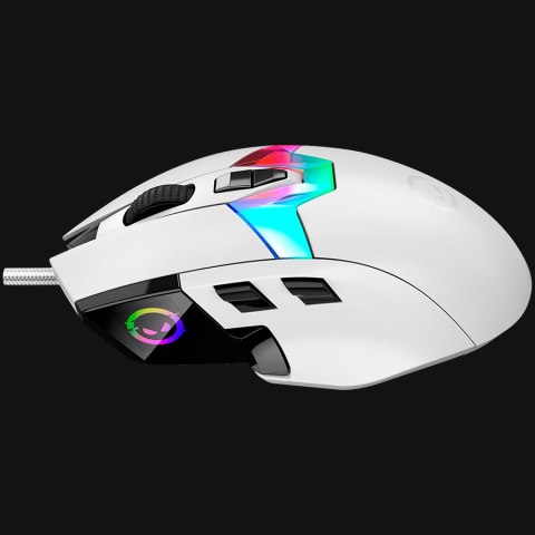 LORGAR Mysz Gamingowa Pro MSP80, 8000 Hz, Biała