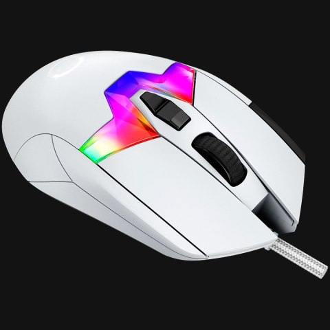 LORGAR Mysz Gamingowa Pro MSP80, 8000 Hz, Biała
