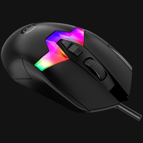 LORGAR Mysz Gamingowa Pro MSP80, 8000 Hz, Czarna
