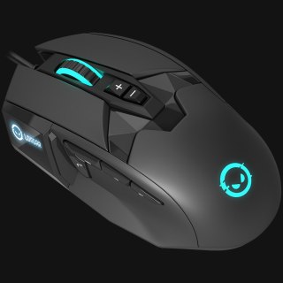 LORGAR Mysz Gamingowa Stricter 579, USB, LED, RGB, Czarna