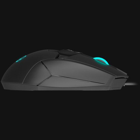 LORGAR Mysz Gamingowa Stricter 579, USB, LED, RGB, Czarna