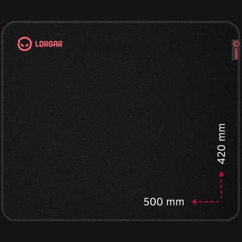 LORGAR Podkładka Gamingowa Main 325, Czarna