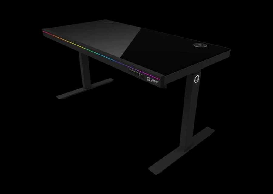 Biurko gamingowe LORGAR PRO DP80G z listwą RGB na froncie blatu